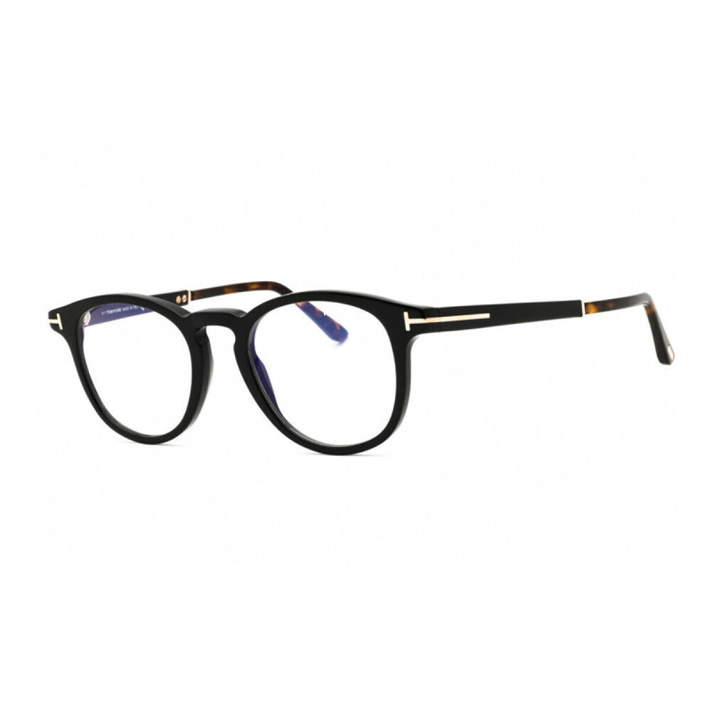 Tom Ford FT5891-B 005 Black Round Blue Light Glasses - Picture 6 of 8